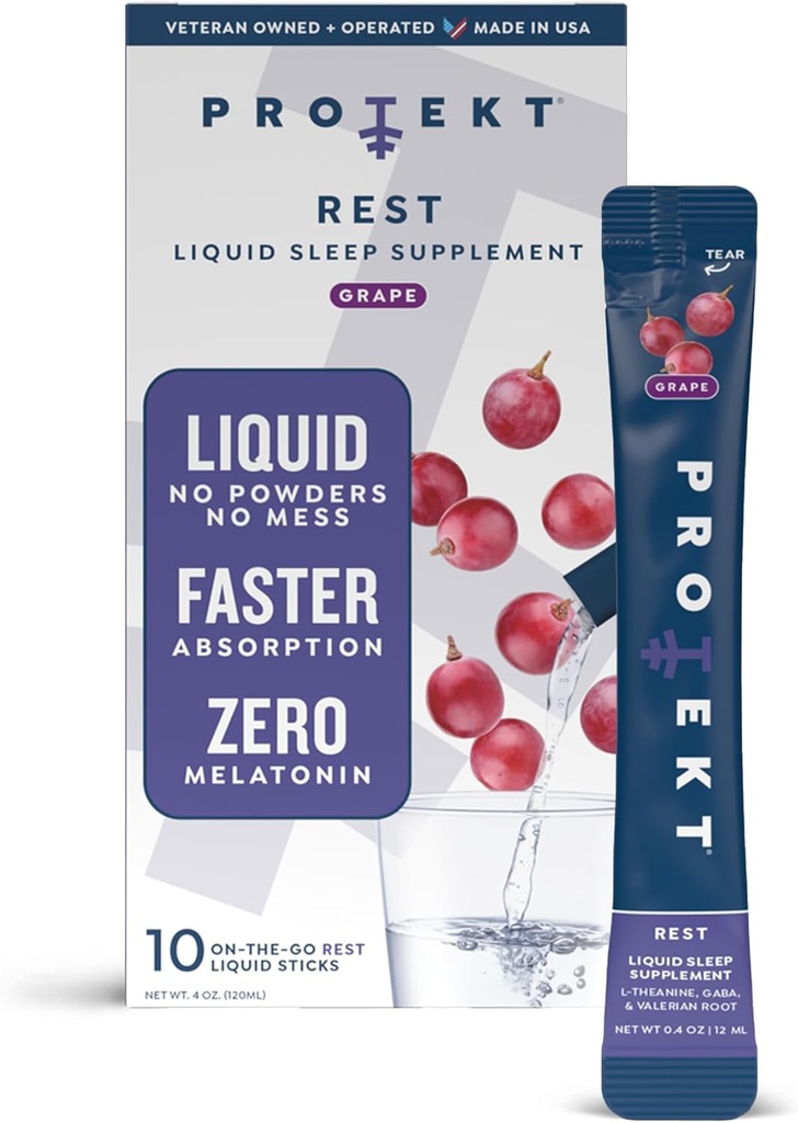 PROTEKT GABA L Theanine Supplement  Melatonin-Free Sleep Aid for Adults