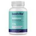 MEJORVITE Melatonina 6 mg - 120 Veg Caps - No Stearates - No Sucralose, No Dextrose, No Silicon Dioxide, No Mannitol - Vegan - No Gluten-Free