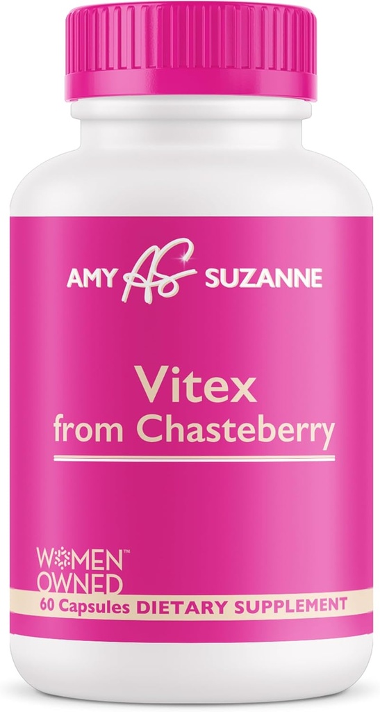 Vitex Supplement for Women - Hormone Harmony for Women from Organic Chasteberry - Hormone Balance, Periodo, Perimenopause Support - 60 Capsules