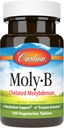 Carlson - Moly-B, Chelated Molybdenum, Metabolism Support, Activation Enzyme, 100 Tablets Vegetarian