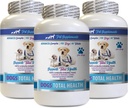 Perros Inmunitarios - Perros Total Control de Salud - Soporte Inmunitario - Peluquerías Piel uñas Oral Eye Health Fórmula - Perro Calcio Suplemento - 3 Botellas (180 Treats)