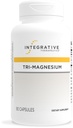 Terapéutica Integrativa Tri-Magnesium - Apoya Metabolismo de Energía Celular* - Suplemento de Magnesio para el Corazón &amp; Nerve Health Support* - Libre de lácteos - 90 cápsulas (90 servidos)