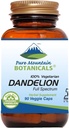 Pure Mountain Botanicals Dandelion Root Capsules - Kosher Vegan con 450 mg Orgánica Dandelion Root Suplemento
