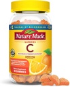Nature Made Maximum Strength Dosage Vitamin C 1000mg per Serving, Immune Support Vitamin C Gummies for Adults, 80 Vitamin C Gummies, 20 Day Supply