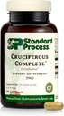 Proceso estándar Completo crucifero - Antioxidante integral de alimentos, detox y hígado Apoyo con vitamina K, mangueras orgánicas y borlas - 90 cápsulas