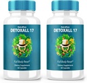 (2 Pack) DetoxAll 17, DetoxAll 17 Full Body Reset, DetoxAll17 Dietary Supplement for General Health and Wellness, Maximum Strength All-Natural Pills to Boost Energy, Detox All 17 Review (120 Capsules)