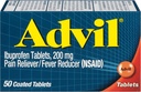 Alimentador de Dolor Advil y Reductor de Fiebre, Ibuprofen 200mg para Alivio de Dolor - 50 Tabletas Coated