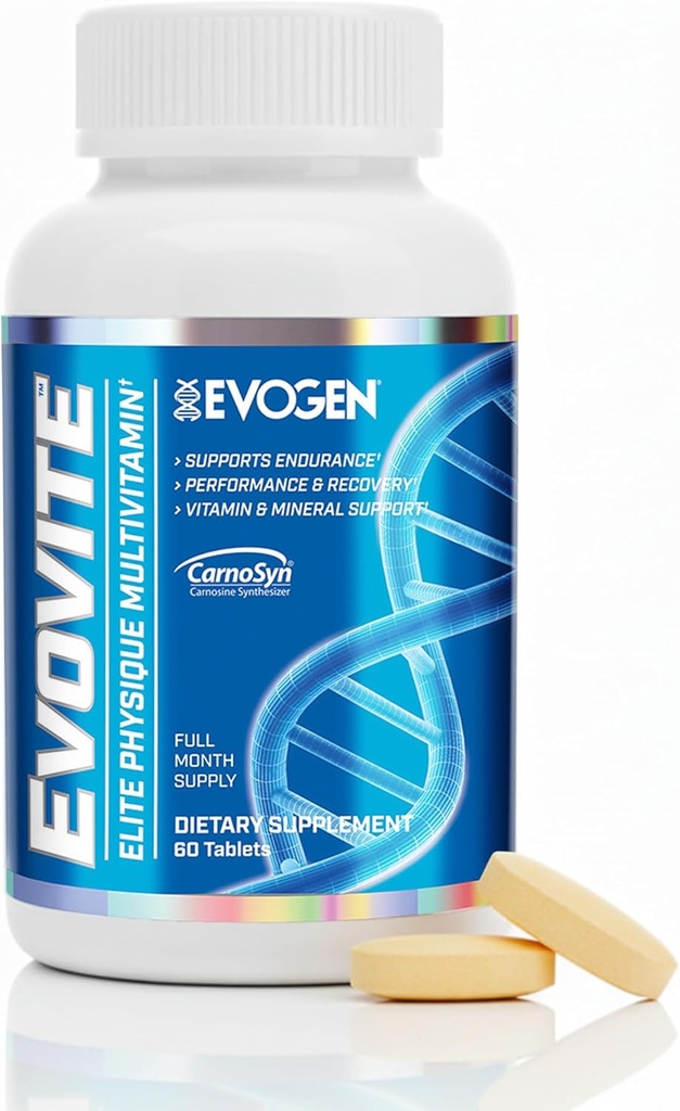 Evogen Evovite - Elite Physique Multivitamin for Women &amp; Men TEN Fórmula avanzada para la resistencia, la recuperación, " Joint Health TEN Vitamins " Mineral Support peru 30 Servings