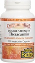 Natural Factors CurcuminRich Double Strength Theracurmin - Antioxidant Support Supplement with Curcumin - Dietary Supplement Aids Muscle & - 120 Vegetarian Capsules (120 Servings)