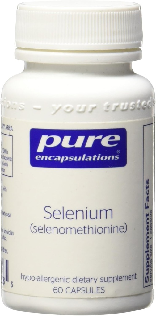 Selenium 200mcg (Selenomethionine) Suplemento dietético (60 cápsulas)