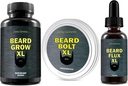 Beard Flux, Beard Grow XL y Beard Bolt XL paquete