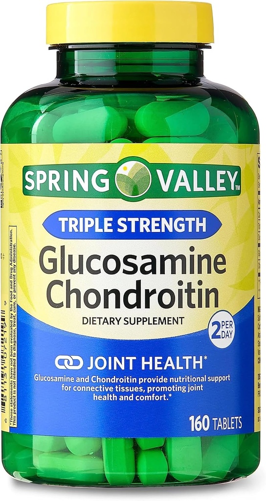 Spring Valley - Glucosamine Chondroitin, Triple Strength, 160 Tablets by Spring Valley