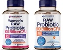 Total Wellness 100 millones de millones de UF con prebióticos y probióticos orgánicos 100 millones de UC para hombres y mujeres
