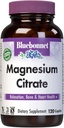 Citrate de Magnesio de Bluebonnet, 400 mg de Magnesio, Absorción Máxima, Apoyo a la Producción de Energía y Salud Inmune*, Libre de soja, Libre de gluten, No GMO, Kosher, Libre de lácteos, Vegan, 120 Caplets