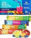 IQMIX Sugar Free Electrolytes Powder Packets - Hydration Supplement Drink Mix with Keto Electrolytes, Lions Mane, Magnesium L-Threonate, and Potassium Citrate - Variety Pack (20 Count)
