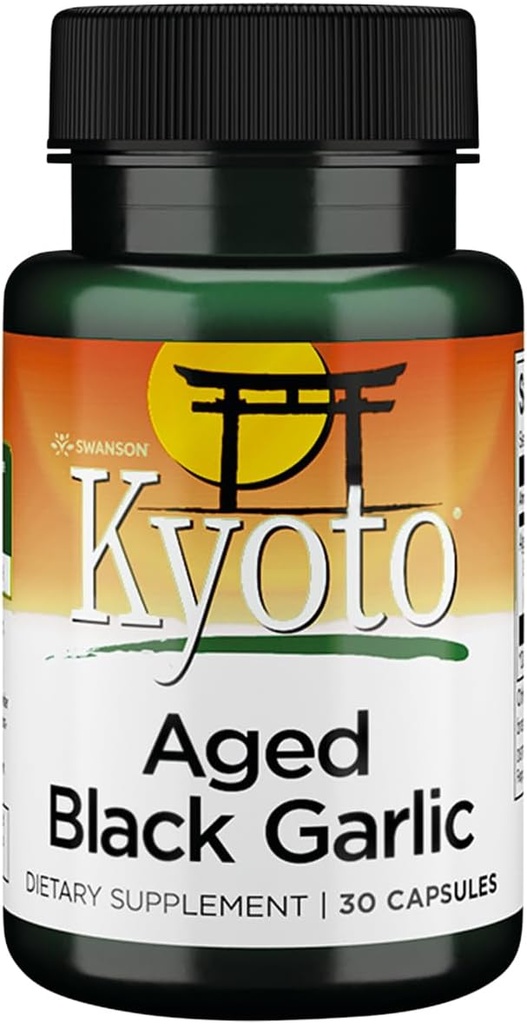 Swanson Aged Negro Ajo 650 Milligrams 30 cápsulas