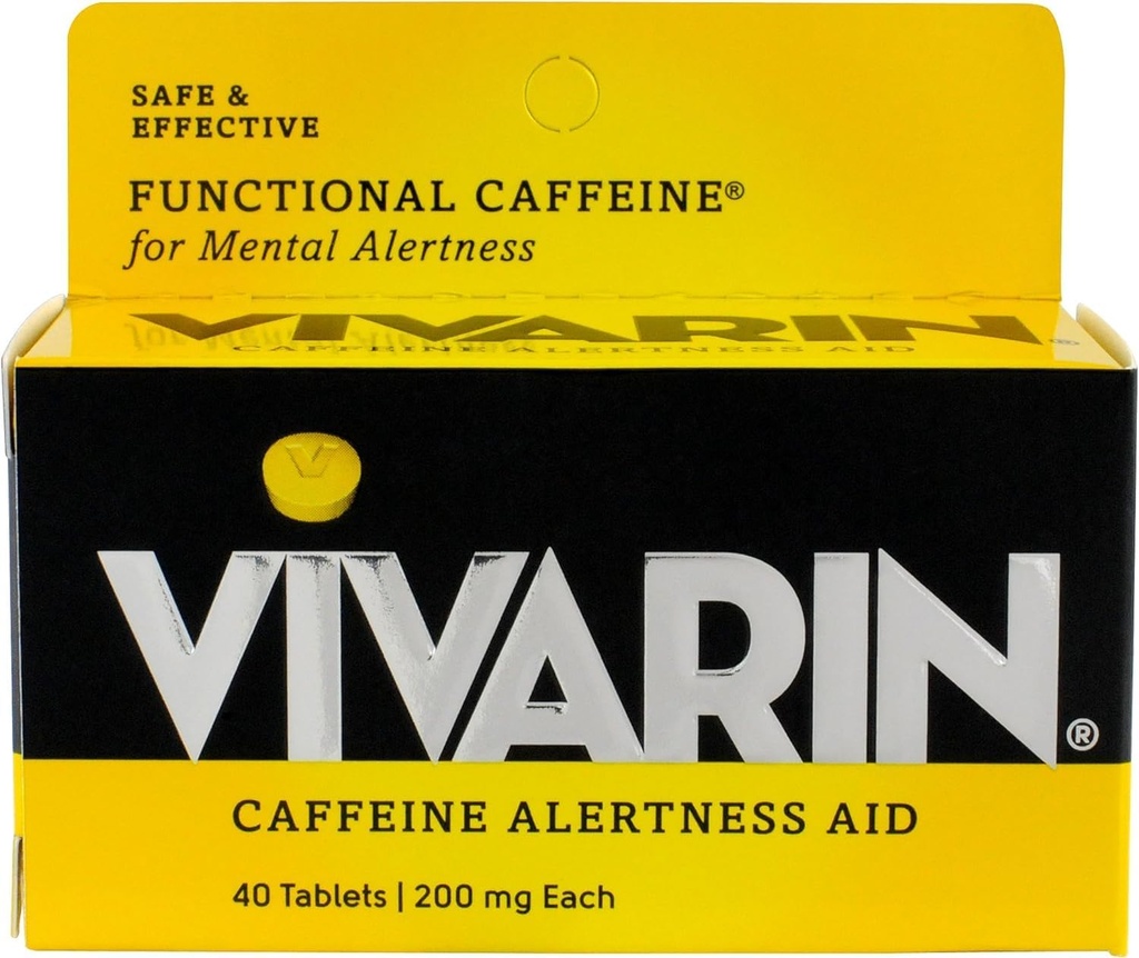 Vivarin Alertness Aid Tablets 40 Cuenta 200mg Tablets (4 Pack)