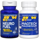 NATURAL STACKS MagTech Magnesium + NeuroFuel Nootropic Bundle - Supports Relax, Focus &amp; Brain Health* - 165 Total Capsules