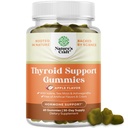 Naturalezas Artesanías de tiroides Vegan con musgo de mar - Tiroides de apoyo Gummies para soporte integral para hombres y mujeres con yodo Selenio y otras vitaminas Potente - Gelatin-Free Non-GMO 60