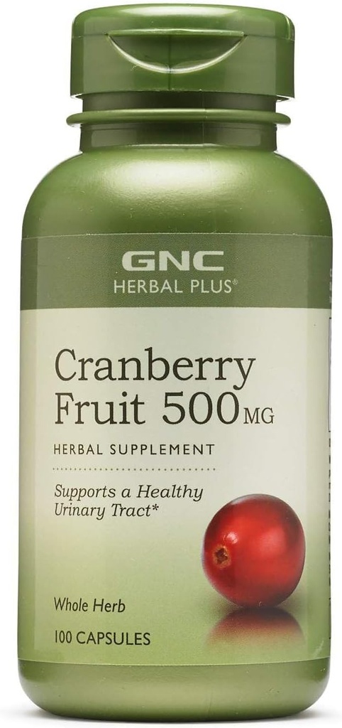 GNC Herbal Plus Whole Herb Cranberry 500mg 100 cápsulas