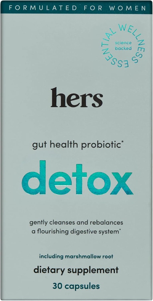 Su suplemento Detox - Suplemento Probiótico de la Mujer para la desintoxicación - Ayuda a apoyar un sistema digestivo saludable - Vegetariano - 30 cápsulas