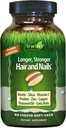 Irwin Naturals Longer, Stronger Hair and Nails - Promotes Vibrant Shine Texture & Strength - 60 Liquid Softgels
