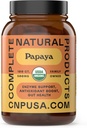 Complete Natural Products Organic Papaya Enzymes & Papain Enzyme Capsules - 500mg 100 Pills, Organic Papaya Powder Digestive Super Fruit Capsules