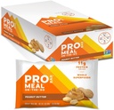 PROBAR - MEAL Bar, Peanut Butter, Non-GMO, Gluten-Free, Healthy, Plant-Based, Whole-Food Ingredients, Natural Energy (12 Conteo)