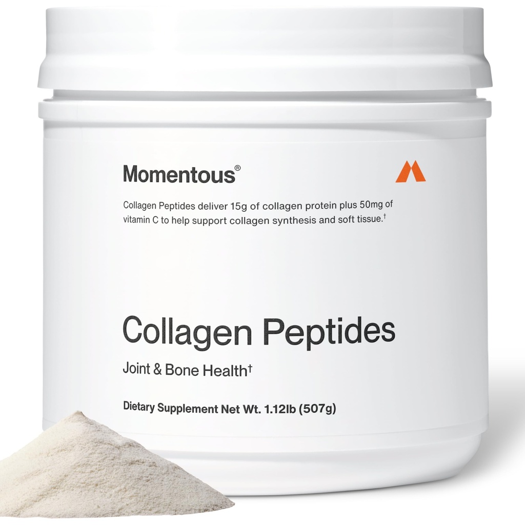 Péptidos de colágeno de grano momento - Colágeno de proteínas de colágeno con fortigel & vitamina C para el cabello, piel, uñas, " Soporte de salud conjunto - NSF certificado para el deporte - Embalaje mayo Vary