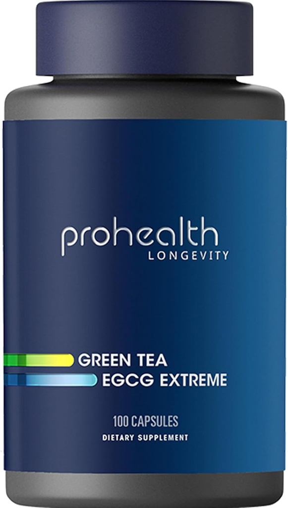 ProHealth Longevity Green Tea EGCG Extreme (390mg EGCG, 100 cápsulas) (Suplemento de té verde)