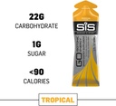 Ciencia en Sport Energy Gel Pack, SIS Isotonic Energy Gel, 22g Fast Acting Carbs, Performance " Endurance Gels, Tropical Flavor - 2 Fl Oz (Pack of 6)