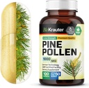 BIO KRAUTER Pine Pollen Powder Capsules 1000 mg - 100 Pine Pollen Capsules para Hombres y Mujeres Apoyo - Suplemento Herbal para Apoyo Inmunitario
