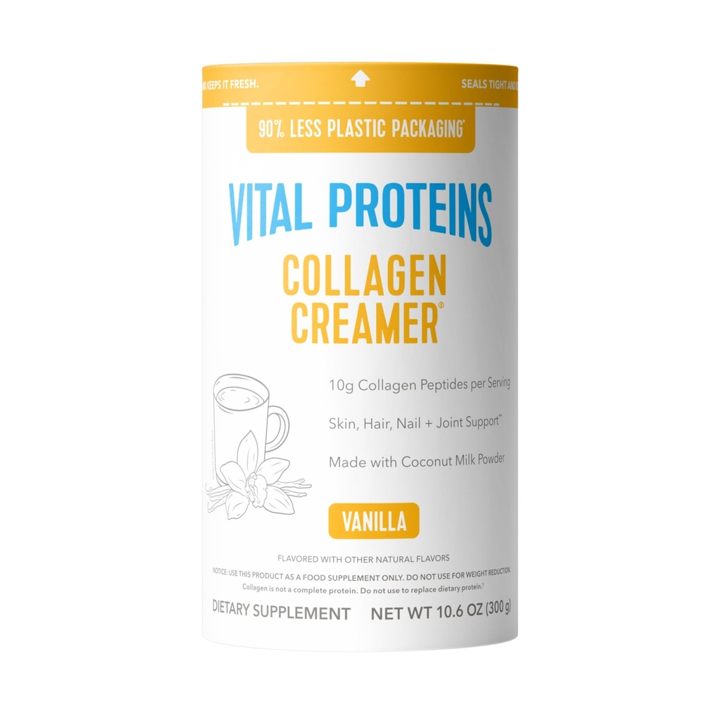 Vital Proteínas Collagen Peptides Polvo - Cremador de café de vainilla Proteína para el cabello, piel &amp; uñas