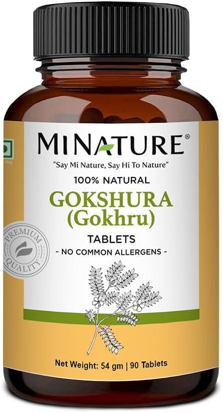 minature Gokshura (Tribulus Terrestris) Tablets - Suplemento Herbal Basado en Planta Pura Vida Natural &amp; Gluten Free TEN 90 Conde, 45 Day Supply