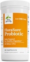 Terry Naturalmente FloraSure Probiótico - Suplemento de Digestión de Ayuda Contra el Bloating ocasional &amp; Apoyo Gas Alivio - Gut Health Support Suplemento con Bifidobacterium Bifidum - 30 cápsulas