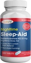HealthPharma Nighttime Sleep-Aid, Diphenhydramine HCL Caplets, 25 mg (Blue), 600 Conde