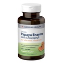 American Health Papaya Enzyme Chewable Tablets - Promueve la Absorción Nutriente, Ayuda la Digestión y el Respirador de Frenos con Clorophyll & Pepermint Oil - Sin gluten, Vegetariano - 250 Conde