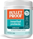 Bulletproof Unflavored Innerfuel Prebiotic Fiber Powder, 13.4 onzas, Suplemento para Gut Health, Salud Digestiva y Apoyo Inmunitario, Prebióticos de origen vegetal, 0g Sugar, Embalaje mayo Vary