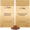 PURE Original INGREDIENTES Chasteberry Extract y Licorice Extract Bundle, 1 lb Cada, No GMO, Gluten Free Supplements