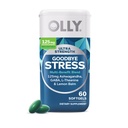 OLLY Ultra Strength Bye Stress Softgels, GABA, Ashwagandha, L-Theanine y Lemon Balm, Stress Relief Supplement - 60 Count