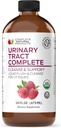 Productos naturales completos Urinary Tract Complete 16oz - Suplemento líquido para la salud del tracto urinario con arándano orgánico, D-Mannose, hoja de remolacha, semilla de embudo y turmérica