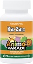 NaturesPlus Animal Parade KidZinc, Tangerine Flavor - 90 Animal-Shaped Lozenges, Pack of 3 - Organically Chelated Zinc - Vegan, Gluten Gratis - 270 Total Servings