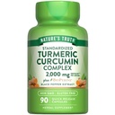 La verdad de la naturaleza Tormeric Curcumin Capsules  2000mg  durable 90 Cuenta Silencio con 95% Curcuminoides estandarizados y Bioperina ← Non-GMO y Gluten Free Supplement