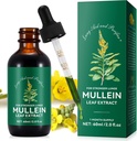 Mullein Drops for Lungs, Mullein Leaf Extract for Lung Cleanse, Respiratory Healthy Breathing Support for Smokers habitNatural & Vegan &amp; Alcohol Free vidas 2 FL OZ