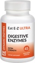 Comer E-Z Ultra (45 Conde) Enzymes Digestivos para la Salud Gut; Anti-Bloating; Enzyme Digestivo para el Apoyo Inmunitario.