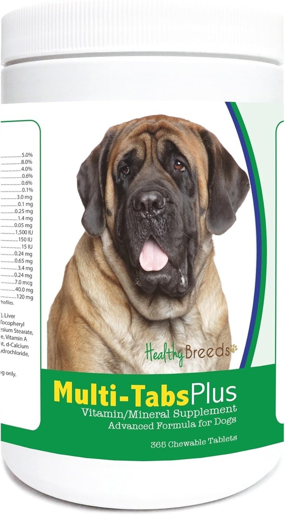 Saludables semillas Mastiff Multi-Tabs Plus Chewable Tablets 365 Cuenta