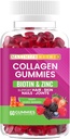 Collagen Vegan Gummies, mixed Berries Flavor, 60 Gummies, soporta cabello, piel, uñas, juntas