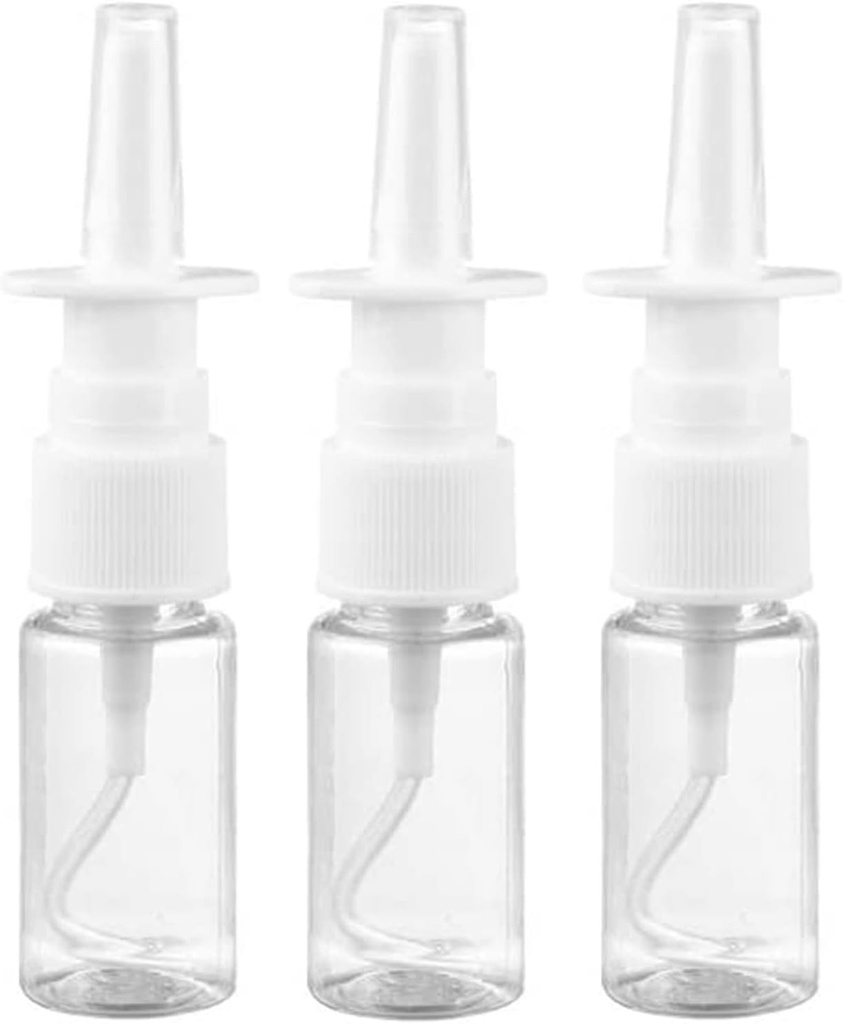 Medsuo 3pcs 10ml Nasal Spray Bottle Borrar Renacimiento vacío claro Spray Sprayer Contenedor directo para aceites esenciales Saline