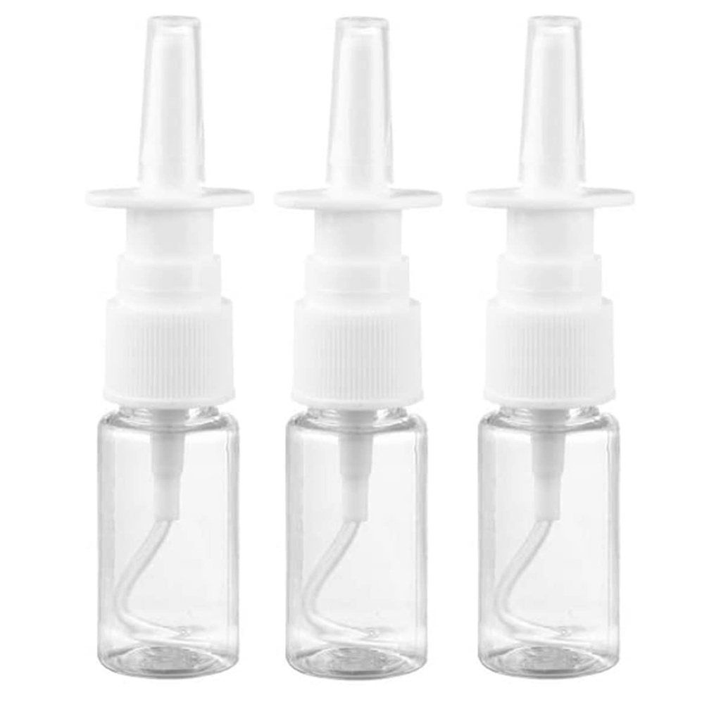Medsuo 3pcs 10ml Nasal Spray Bottle Borrar Renacimiento vacío claro Spray Sprayer Contenedor directo para aceites esenciales Saline