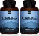 Natural Rhythm B-CALMplex, 2 Pack, Unique B Vitamin B Blend, B Complex Supports Proper Nerve Función y Relajación, 3 Month Supply, 90 Condes Bottles